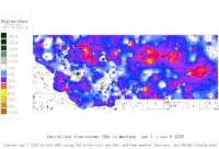 Montana deviations from normal to date