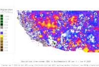 SW US deviations from normal to date