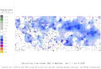 Montana deviations from normal to date