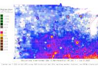 N. Central US deviations from normal to date