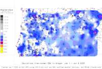 Oregon deviations from normal to date