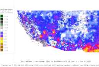 SW US deviations from normal to date