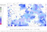 Wyoming deviations from normal to date