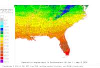 Tennessee USA base 32 degree-days to date
