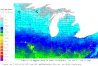 Great Lakes Central base 41 degree-days to date