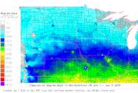 North Central base 41 degree-days to date