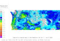 Northwestern base 41 degree-days to date