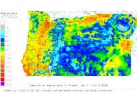 Oregon base 41 degree-days to date