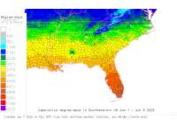 Southeastern base 41 degree-days to date