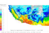 Southwestern base 41 degree-days to date